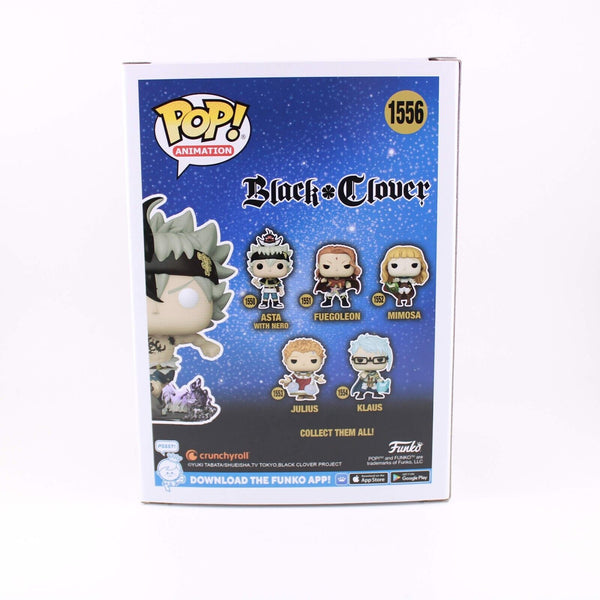 Funko Pop Black Clover Black Asta Anti-Magic Glow GITD #1556 EE Exclusive
