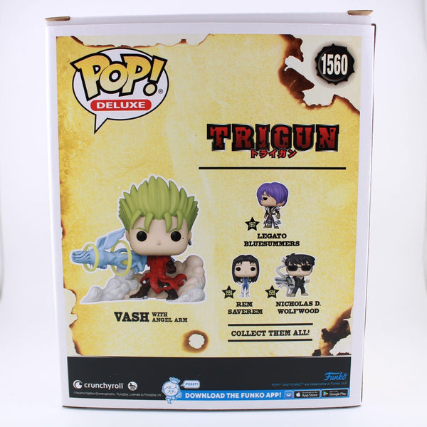 Funko Pop Deluxe Trigun - Vash the Stampede w/ Angel Arm GITD Figure # 1560