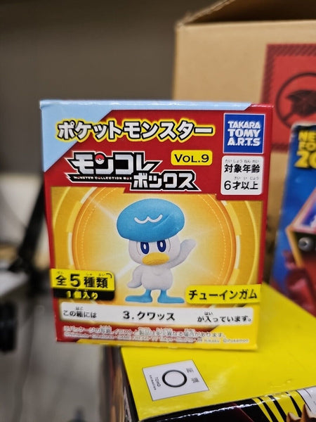 Pokemon Rare Quaxly - Moncolle Box Vol 9 - 2" Figure