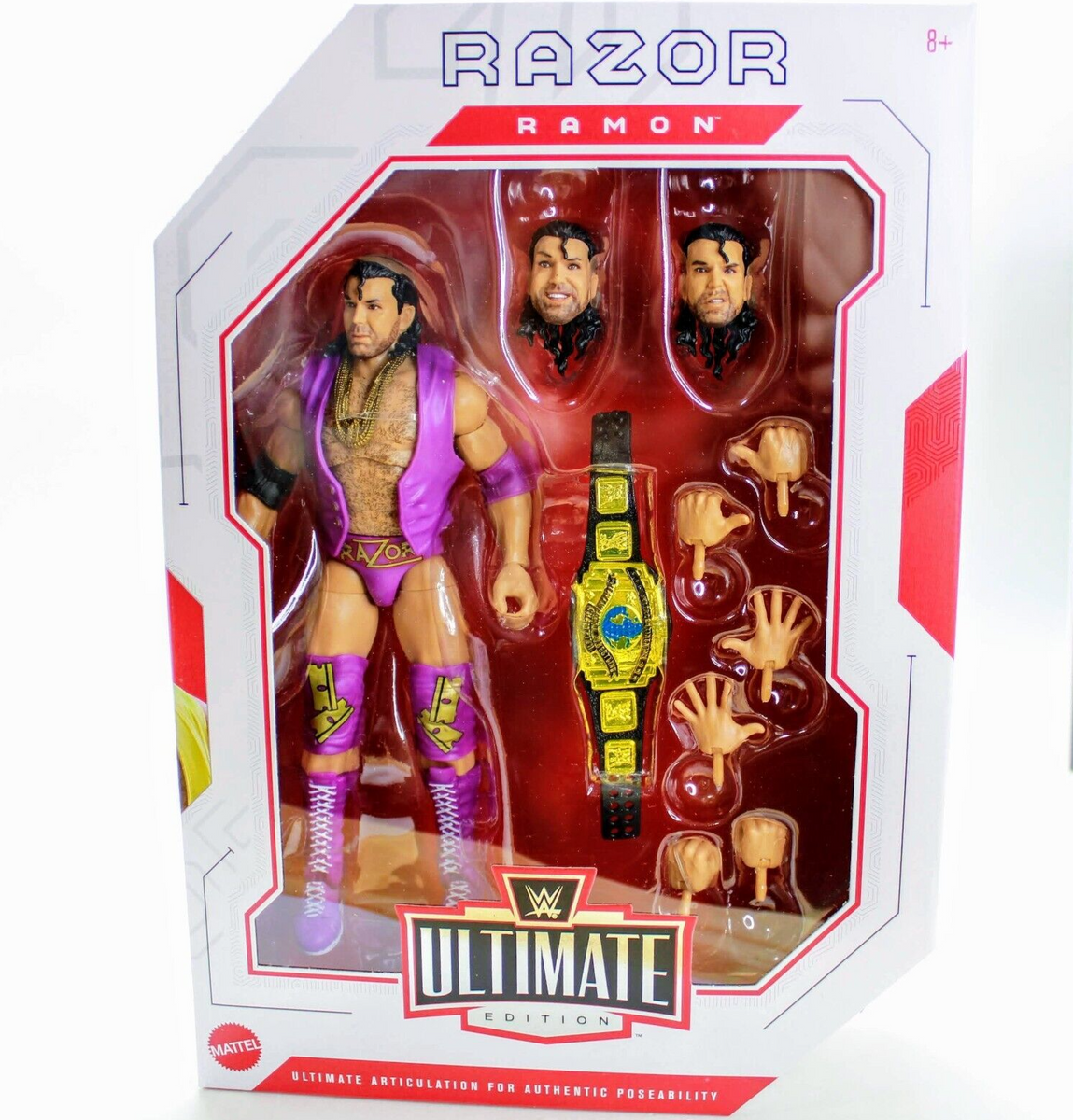 WWE Ultimate Edition Series 16 Razor Ramon Figure CHASE Purple Tights ...