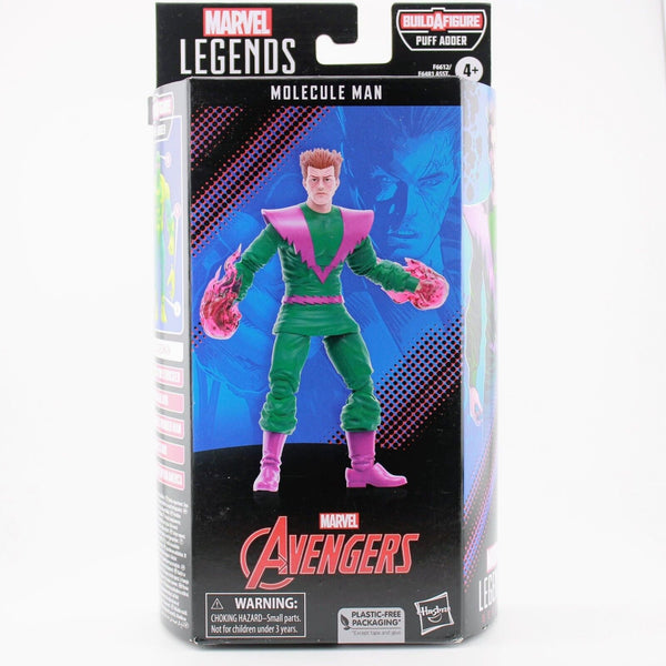 Marvel Legends Avengers Molecule Man - Puff Adder BAF 6" Action Figure