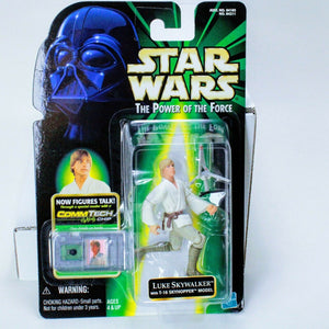 Star Wars Power of the Force Luke Skywalker - w/ T-16 Skyhopper Model Commtech