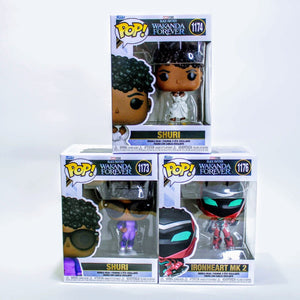 Funko Pop Marvel Black Panther Wakanda Forever Set of 3 - Shuri & Ironheart MK2