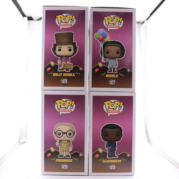 Funko Pop Movies Wonka 2023 Complete Set of 4 - Willy Wonka / Noodle / Prodnose