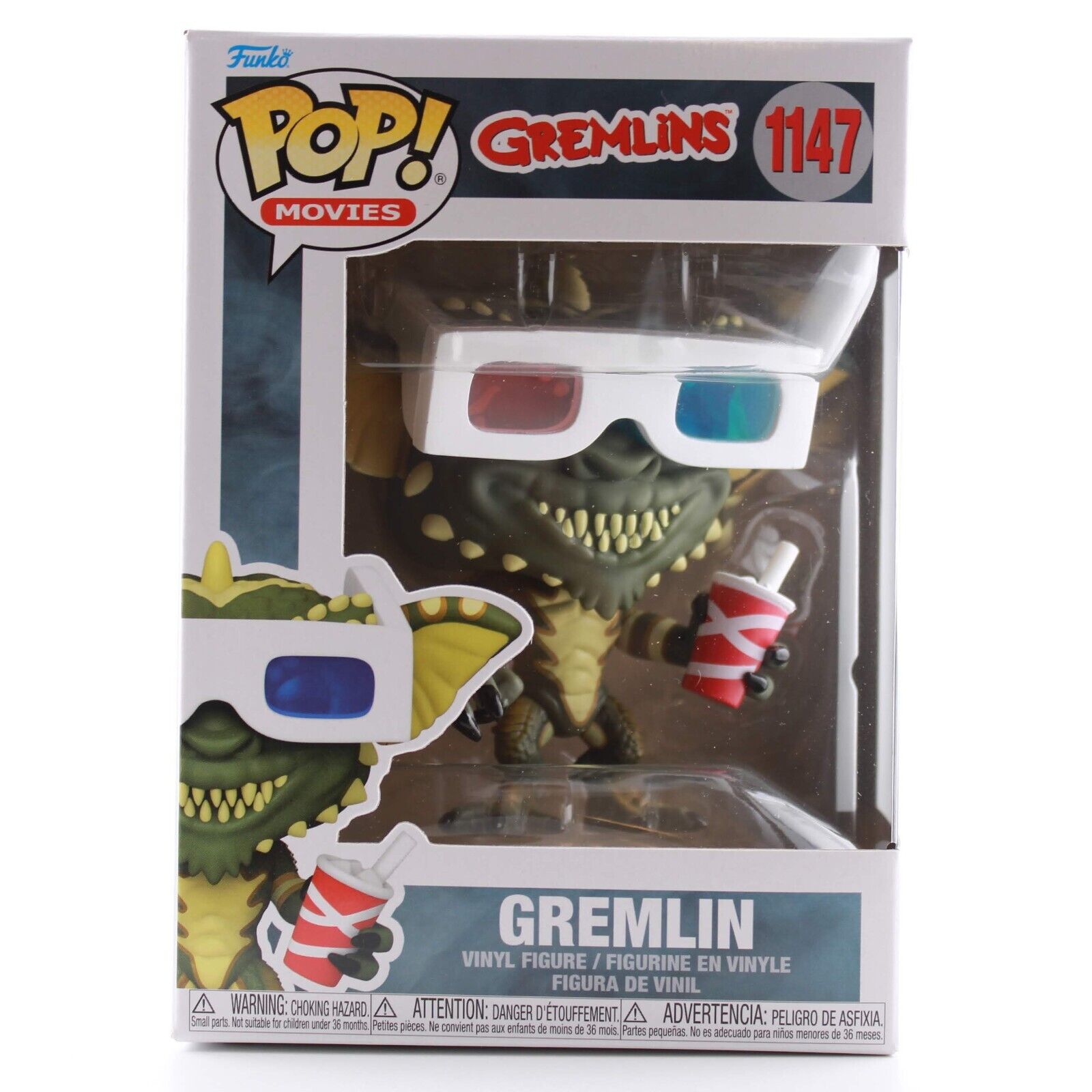 Funko POP Movies Gremlins : Gremlin with 3D Glasses Vinyl Figure #1147 –  Blueberry Cat