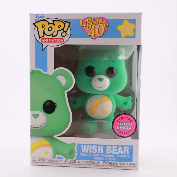 Funko Pop Animation Care Bears 40th Anniversary - Wish Bear CHASE Flocked # 1207