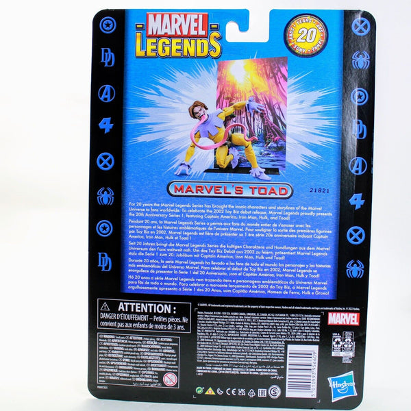 Marvel Legends X-Men Retro Toad - 20th Anniversary 6" Action Figure Toybiz Pckg