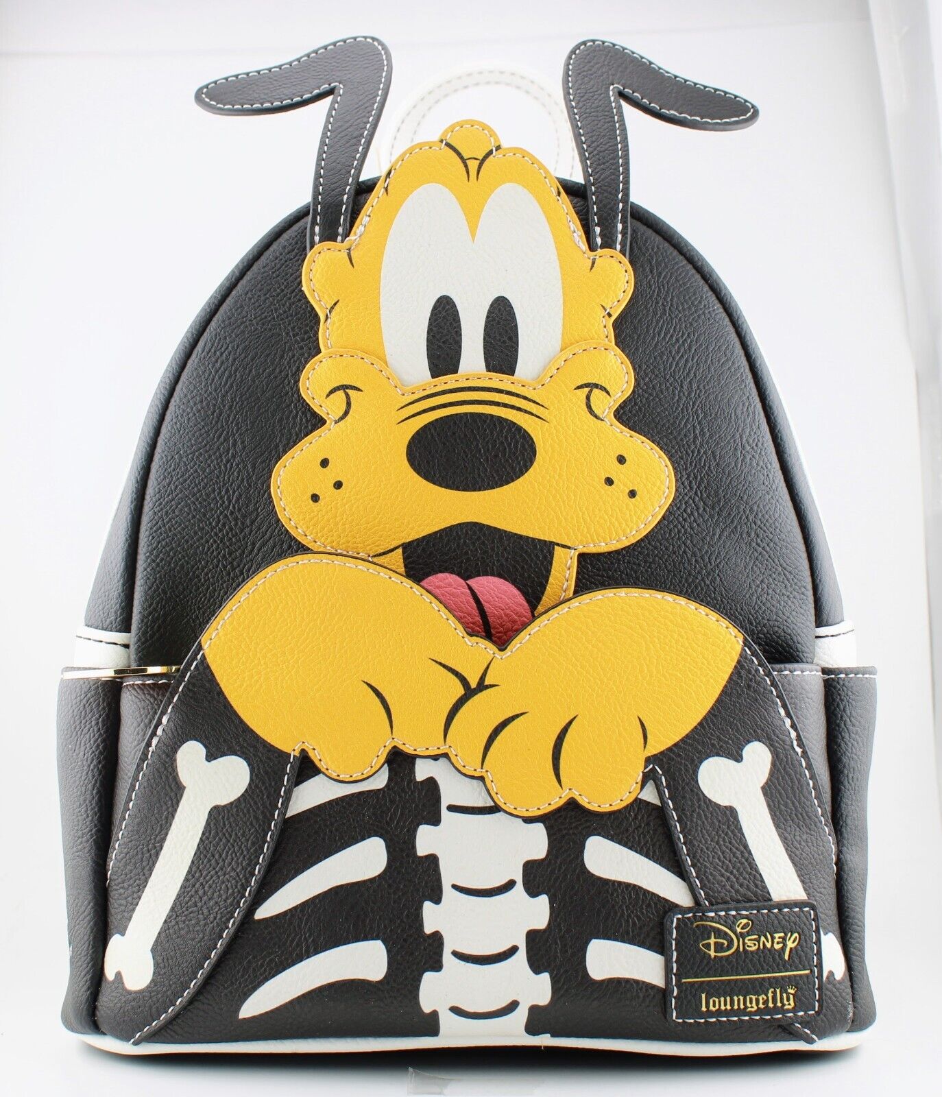 disney loungefly mini backpack mickey minnie and pluto Loungefly Disney Pluto Skellington Glow-in-the-Dark Mini-Backpack