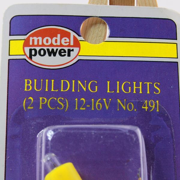 HO Scale Model Power #491 Building Lights (2 pcs) 12-16V - unopened