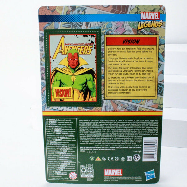 Marvel Legends Retro Collection Vision - 3.75" Avengers Action Figure Kenner