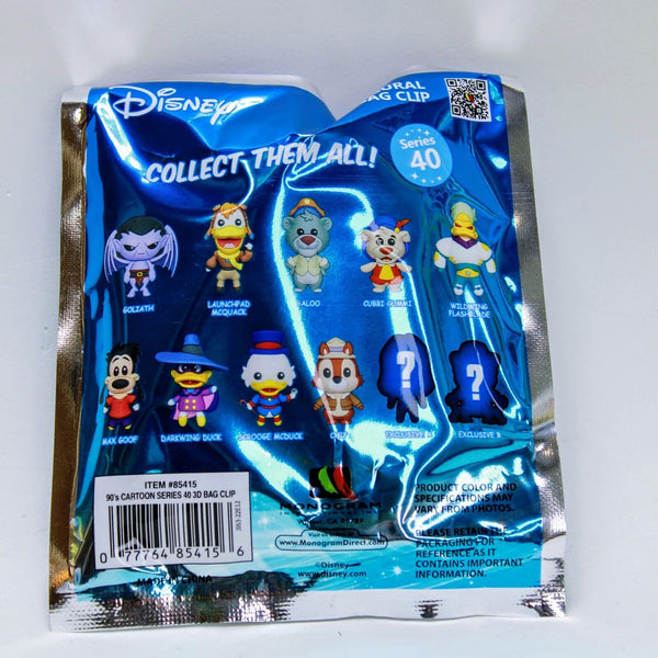 Disney 90's Cartoons Figural Foam Bag Clip Series 1 Blind Bag Pack Keychain