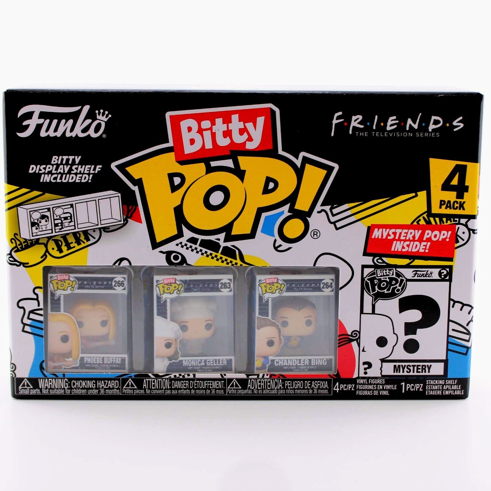 Funko Bitty Pop Friends - Phoebe / Monica / Chandler 4 Pack Mini Figure