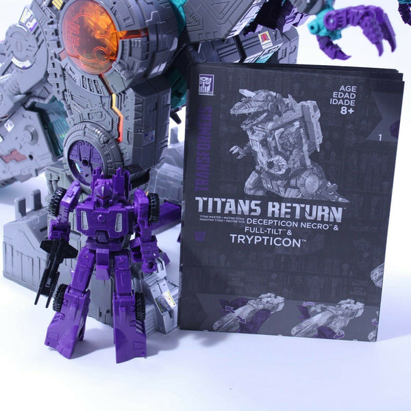 Transformers Titans Return Decepticon Trypticon Complete w/ Necro & Full-Tilt