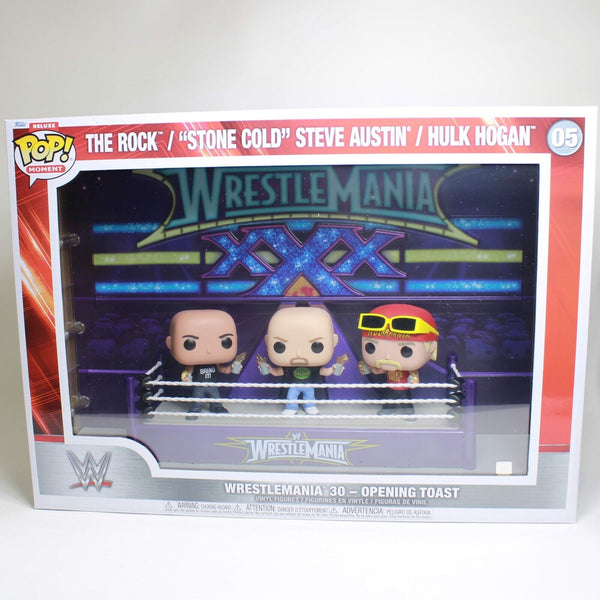 Funko Pop WWE WrestleMania 30 Opening Toast Deluxe Stone Cold / The Rock + # 05