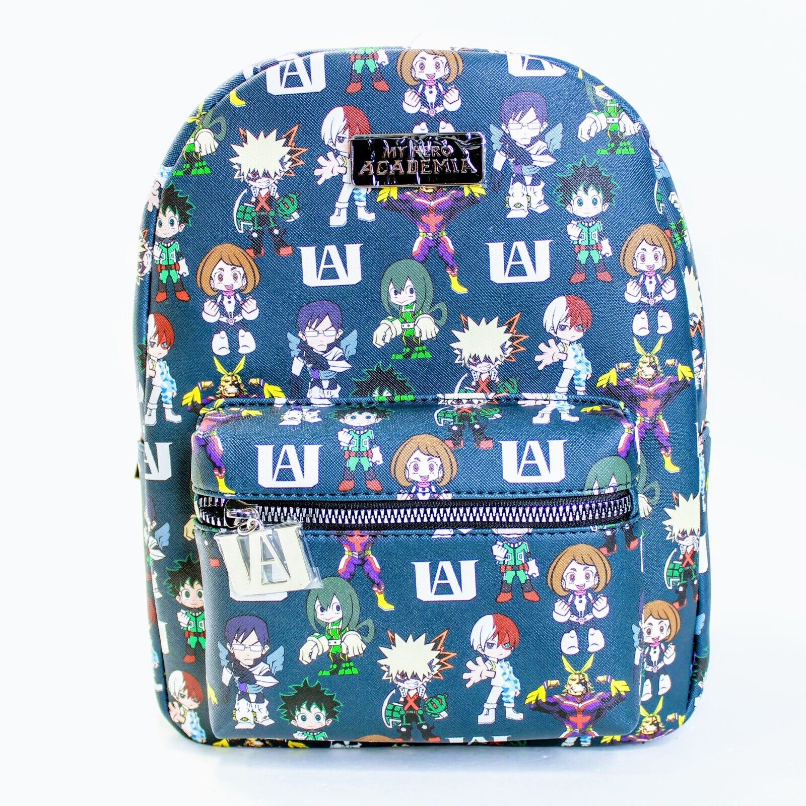 bnha mini backpack My Hero Academia Anime Chibi Faux Leather 11" Mini Backpack / Bag – Blueberry Cat