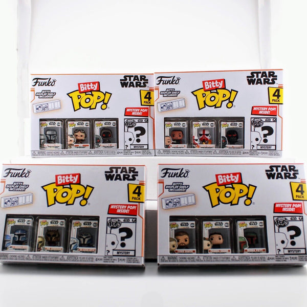 Funko Bitty Pop Star Wars The Mandalorian - Set of 4 Variants - 16 Total Bittys