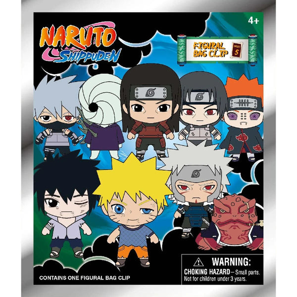 Naruto Shippuden Anime 3D Figural Foam Bag Clip Series 5 Blind Bag Pack Keychain