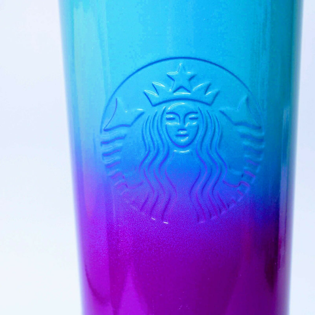 Starbucks Teal/Purple Ombre Stainless Steel Cold Drink Cup