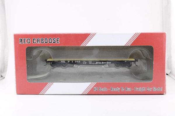 HO scale - NPR 1945 - Red Caboose - Fishbelly Flat Car - BLT 2-29