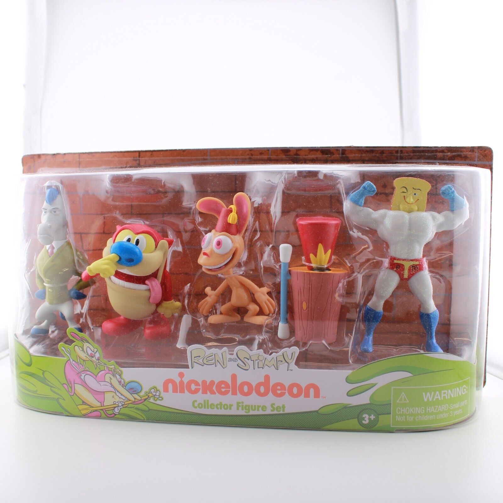 Nickelodeon Ren & Stimpy Collector Figure Set of 5 Mr. Horse Powdered Toast Man