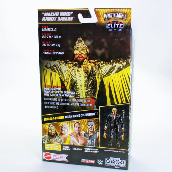 WWF Macho Man King Randy Savage - WWE Mattel Wrestlemania 39 Elite Figure