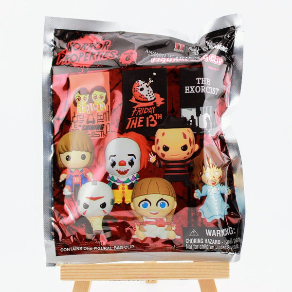 Warner Brothers Horror 3D Figural Foam Bag Clip Blind Keychain Pennywise Freddy+