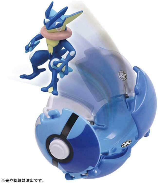 Pokemon Moncolle Greninja w/ Dive Ball PokeBall - 2" Figure with Throw Action