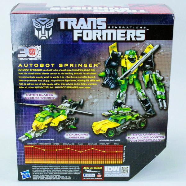 Transformers Thrilling 30 Springer - Voyager Class Generations Action Figure