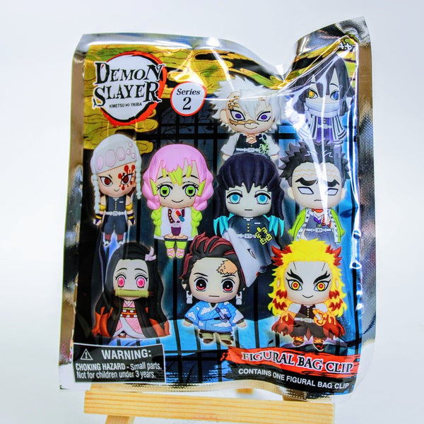 Demon Slayer Anime 3D Figural Foam Bag Clip Series 2 - Blind Bag Pack Keychain