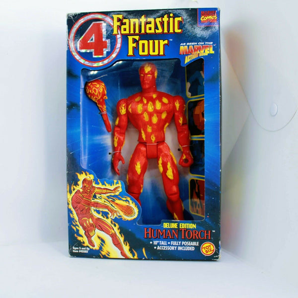 Marvel Fantastic Four Human Torch - Deluxe 10" Toy Biz Poseable Action Figure
