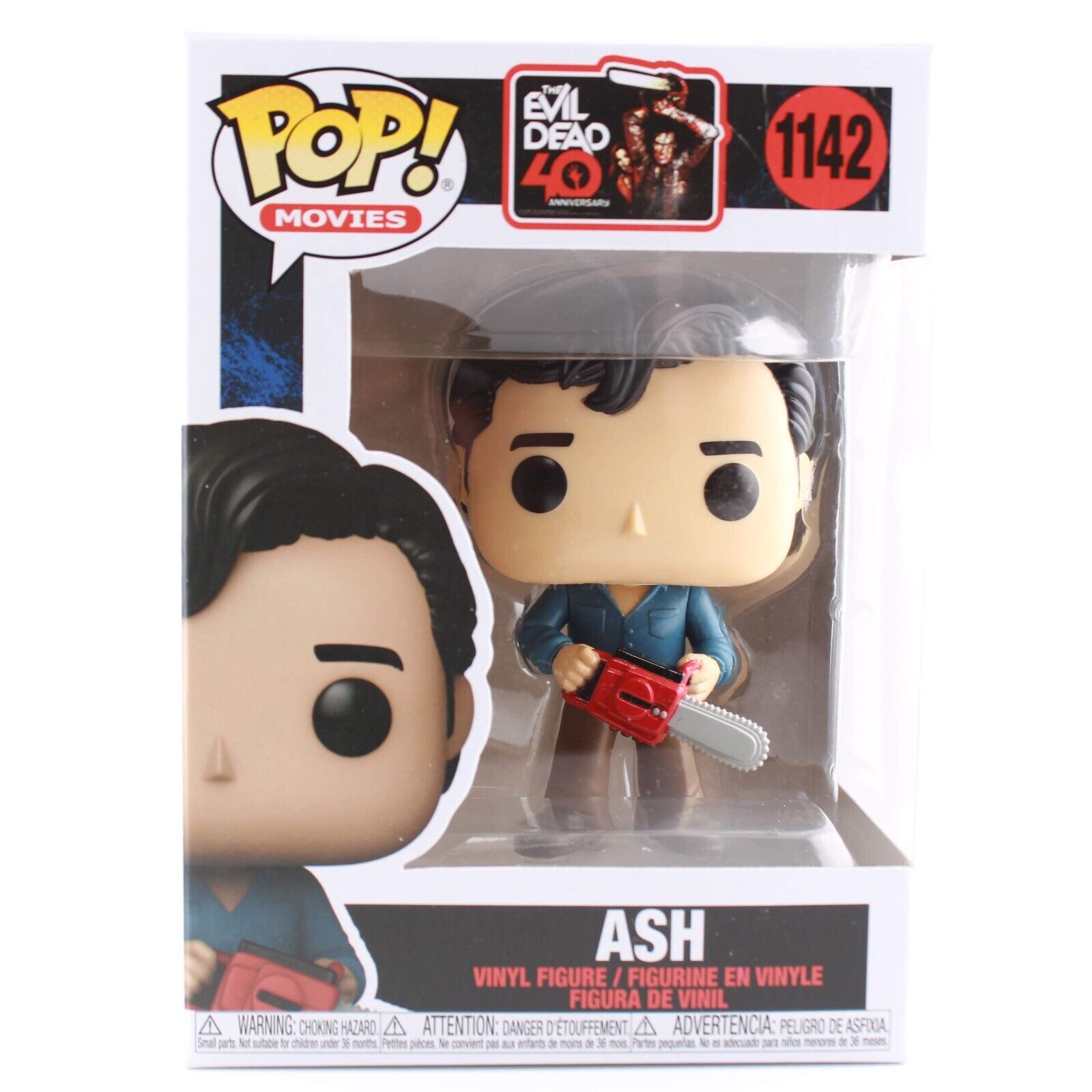 Funko Pop Evil Dead Ash with Chainsaw 40th Anniversary Vinyl Figure #1142