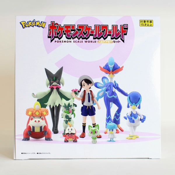 Pokemon Scale World Paldea Region Set of 9 Figures - Scarlet and Violet Starters