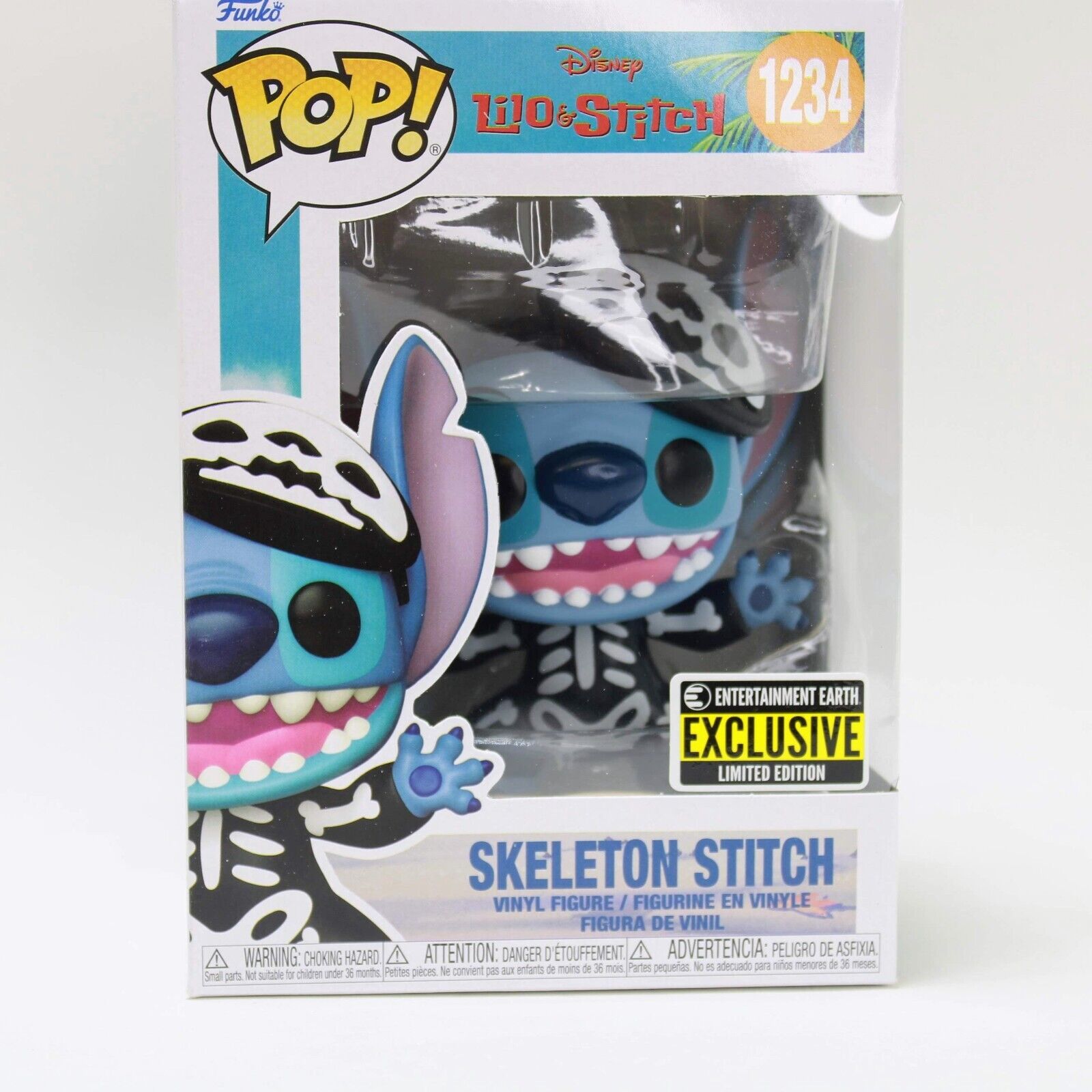 Pop! Funko Stitch Esqueleto #1234  Lilo & Stitch 