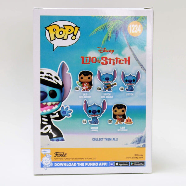 Funko Pop Disney Lilo & Stitch: Skeleton Stitch Vinyl Figure EE Exclusive # 1234