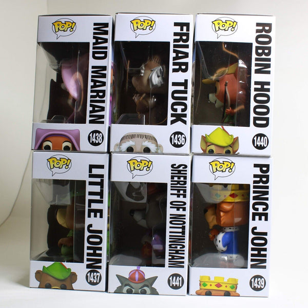 Funko Pop Disney Robin Hood Complete Set of 6 - Friar / John / Maid Marian ++