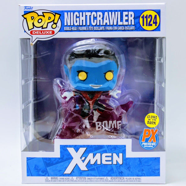 Funko Pop X-Men Teleporting Nightcrawler GITD Deluxe Figure - Previews Exclusive