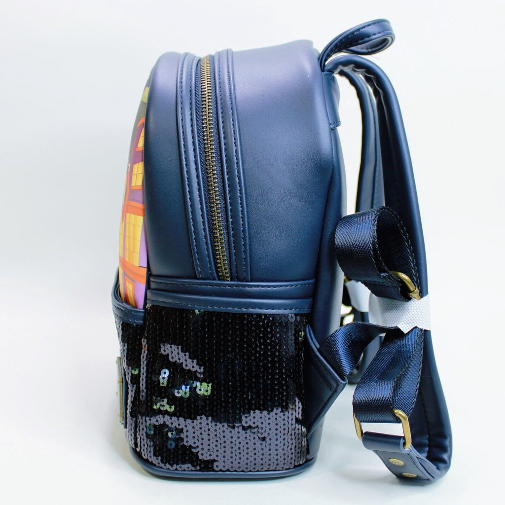 Loungefly Harry Potter Mini Backpack Diagon Alley Black Sequin Faux Le – Blueberry Cat