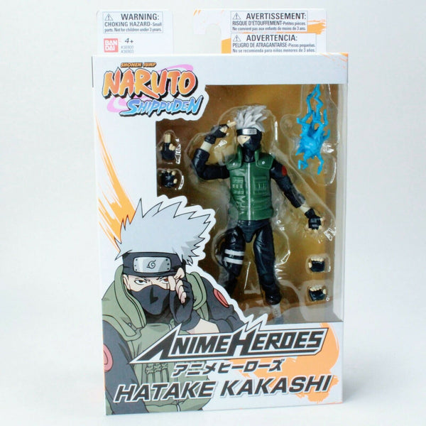 Naruto Shippuden Anime Heroes Hatake Kakashi - Bandai 6" Action Figure
