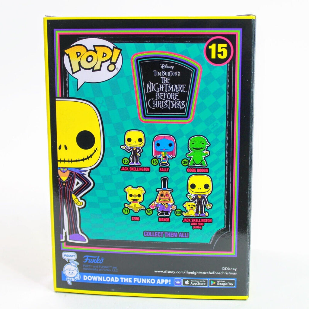 Funko POP! Jumbo: Nightmare Before Christmas- Black Light Jack & Zero