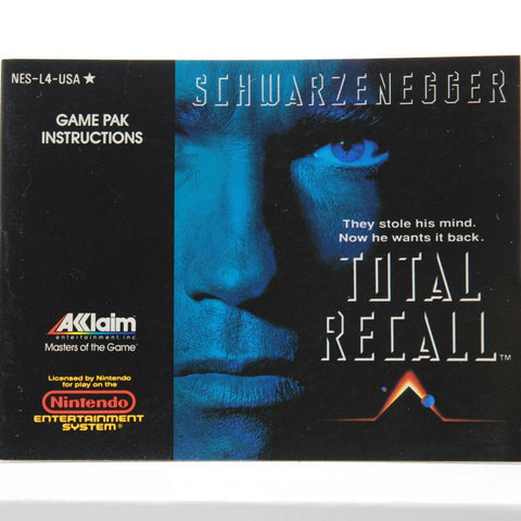 Nintendo NES Manual only - Total Recall
