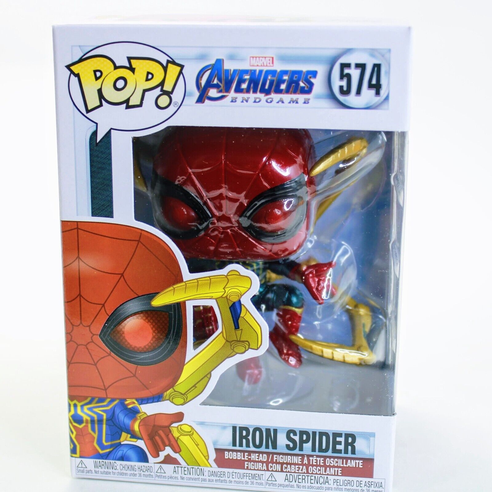 Funko Pop Marvel Infinity War Endgame Iron Spider Nano Gauntlet Spider-Man # 574