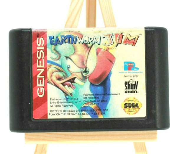 Earthworm Jim - Sega Genesis - loose game only untested