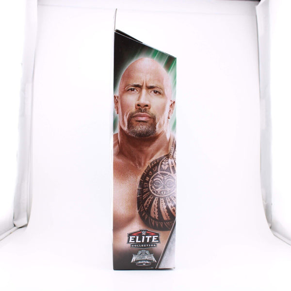 WWE Elite Wrestlemania The Rock w/ Belt - Mattel Toy Wrestling Figure Nicholas