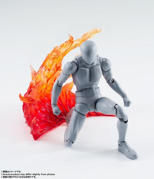 S.H. Figuarts Bandai Spirits Soul Effect Burning Fire Flame Red Version 7 Piece
