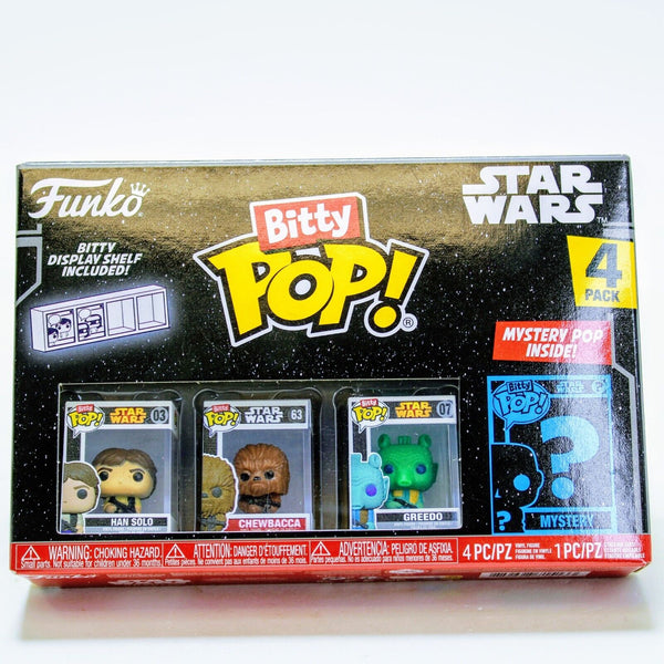 Funko Bitty Pop Star Wars Han Solo / Chewbacca / Greedo 4 Pack Vinyl Figures