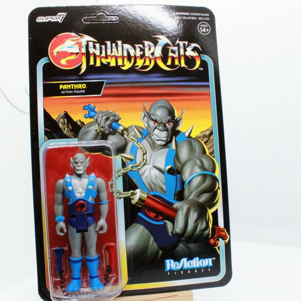 ThunderCats Panthro and Cheetara Set of 2 - 3.75” ReAction Figure Toy Super7