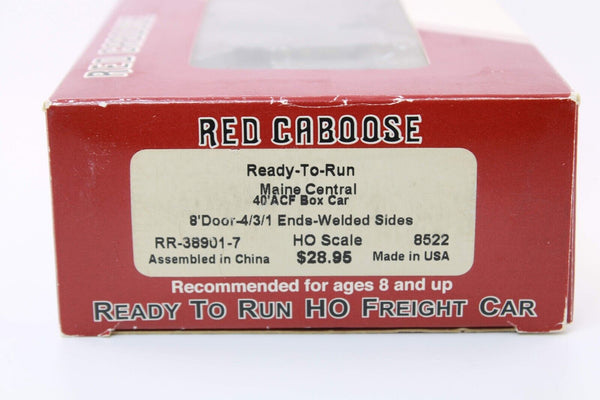 HO scale - MEC 8522 - Red Caboose - 40' ACF Boxcar - N/BLT 9-57