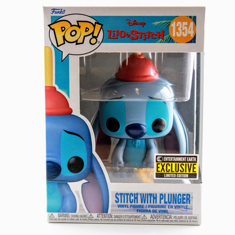 Funko Pop! Disney Lilo & Stitch - Stitch w/ Plunger Exclusive Figure # 1354
