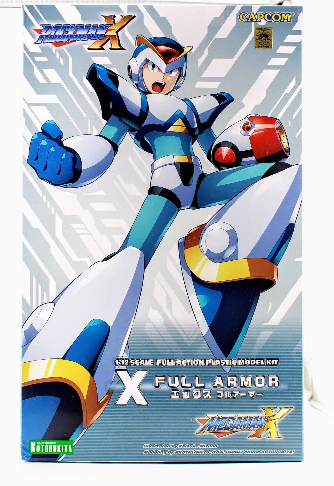 Kotobukiya Mega Man X 1/12 Scale Full Armor Capcom Model Kit Officially Licensed