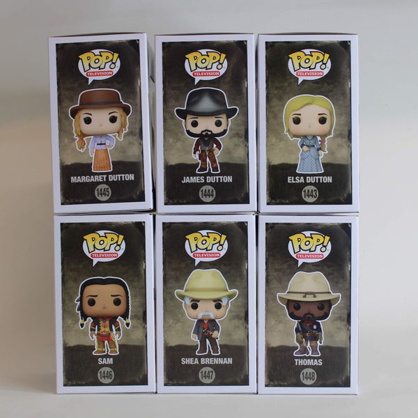 Funko Pop Television 1883 Complete Set of 6 - Elsa James Margaret Dutton Sam